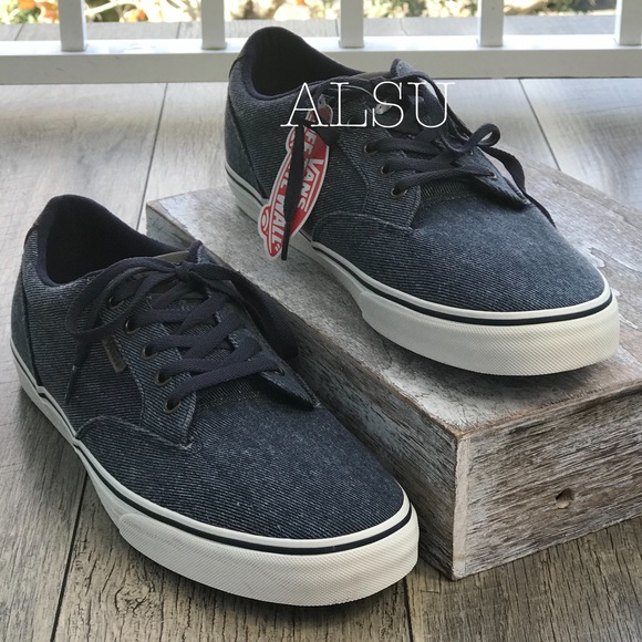 NWT VANS WinstonWashed Twill Navy Men’s AUTHENTIC - Picture 2 of 8